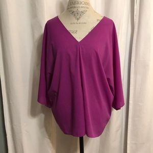 Fuchsia Dolman Style Blouse-Great for Maternity!